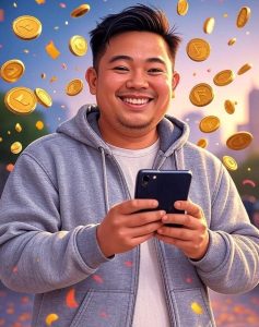 player winning a lottery