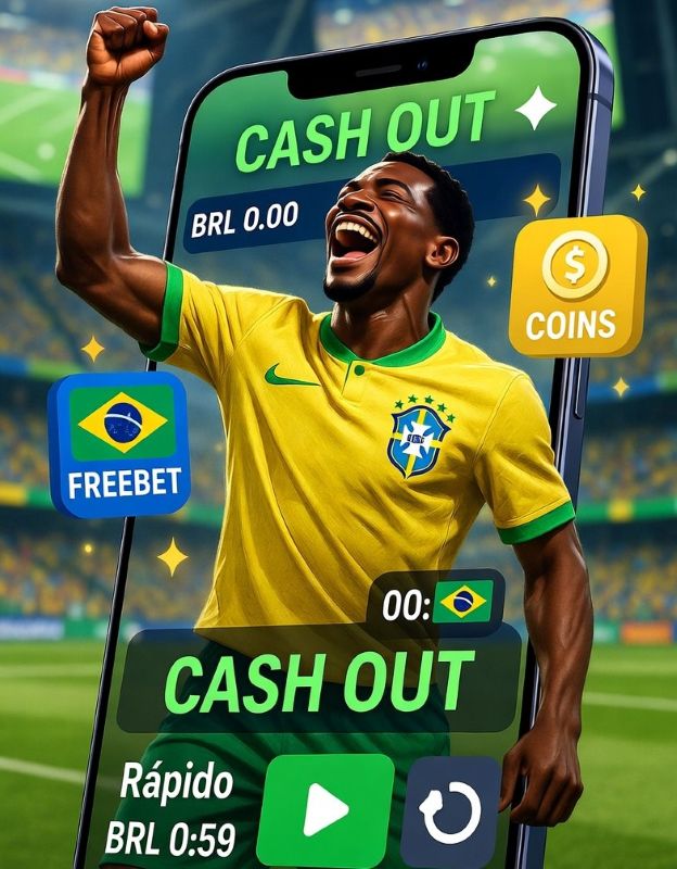 football fan celebrating a win on a mobile betting app